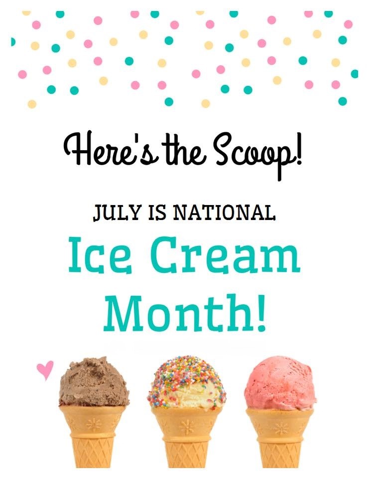 Happy National Ice Cream Month! Blog Free Library